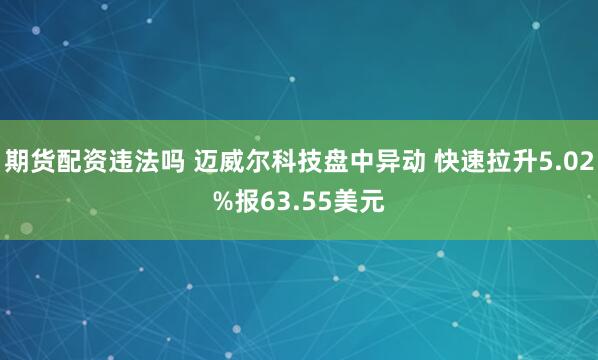 期货配资违法吗 迈威尔科技盘中异动 快速拉升5.02%报63.55美元