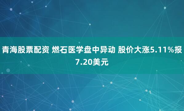 青海股票配资 燃石医学盘中异动 股价大涨5.11%报7.20美元